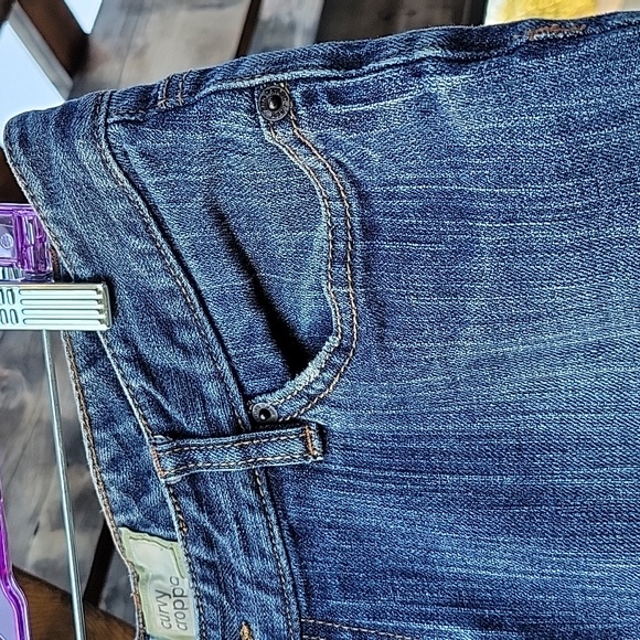 Ann Taylor Curvy Cropped Blue Denim Jeans Womens Size 10 - Picture 3 of 10
